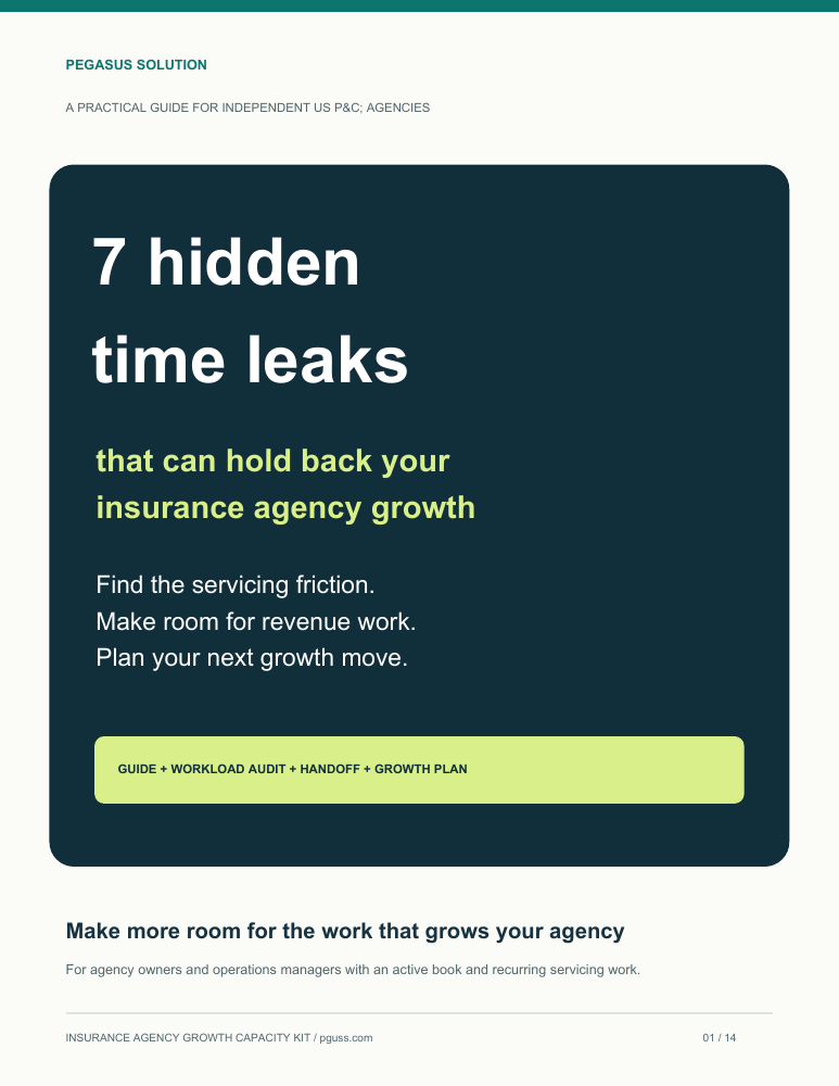 Preview of the insurance time leaks guide